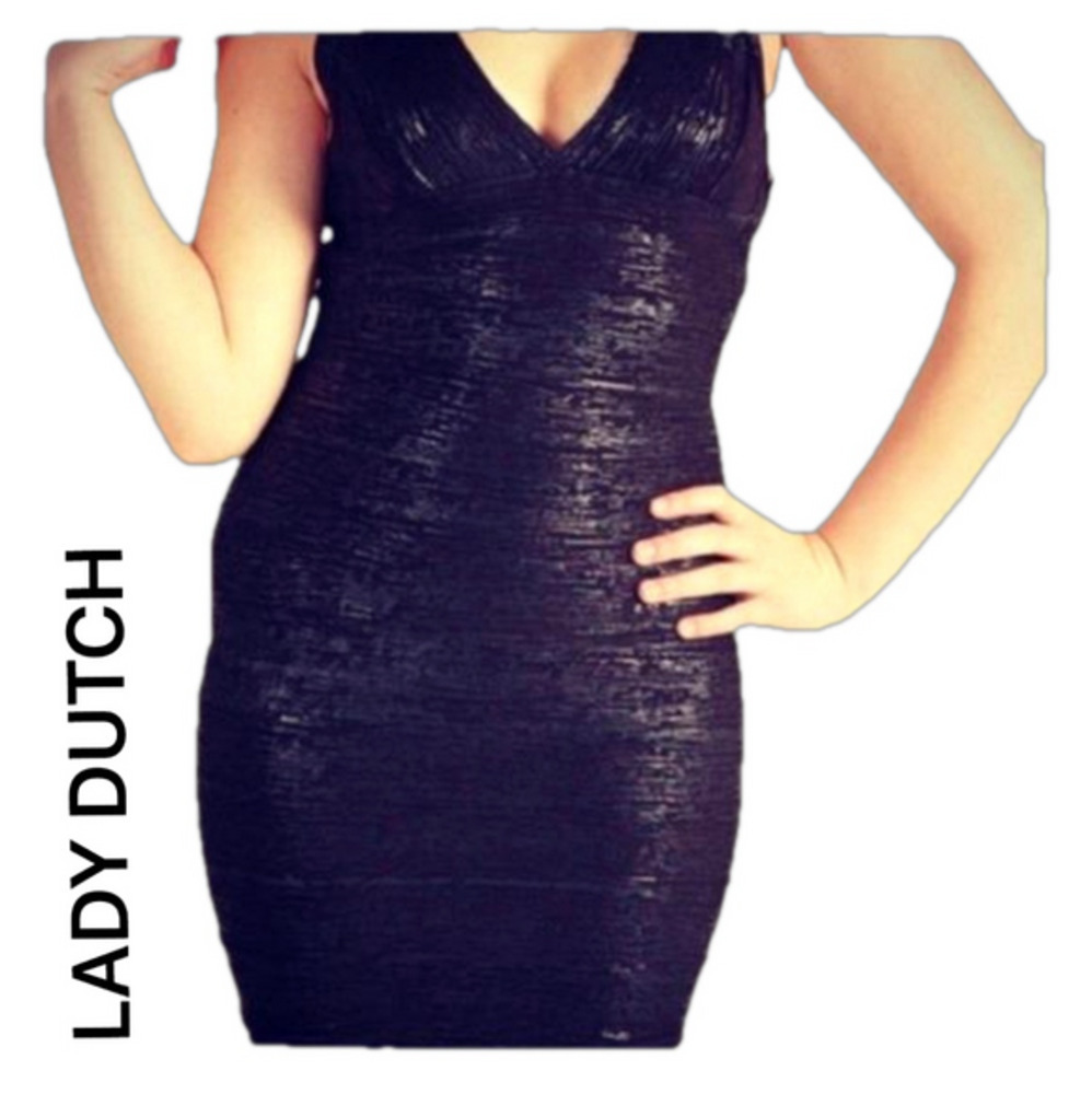 NWT Lady Dutch Black Cocktail Dress Large
